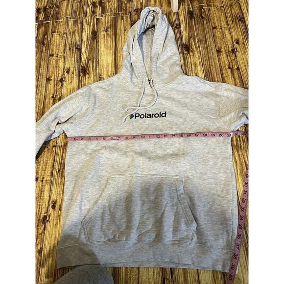 Polaroid Gray Hoodie Unisex Adult Sz Medium - Picture 9 of 9